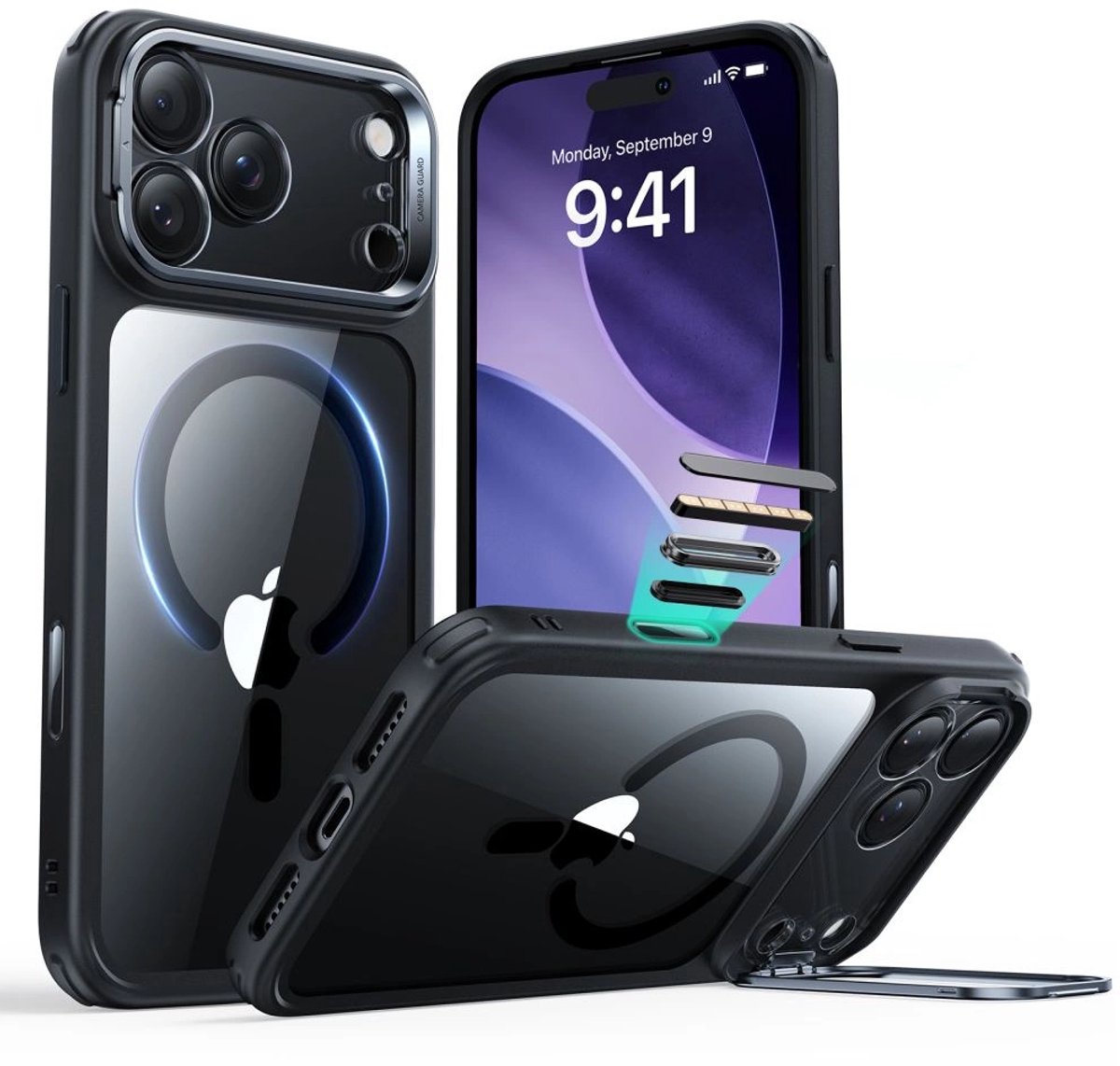 Esr Classic Hybrid Kickstand Magsafe Case Voor Iphone 17 Pro Max Bescherming