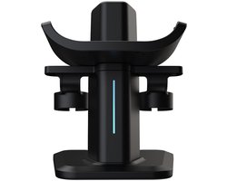 Gloovon® - VR Oplaadstation - Console Standaard - RGB-verlichting - Oplaadstandaard Controller Oplader - Oculus Quest PRO/2/3/3S Accessoires - Geschikt voor Meta Quest PRO/2/3/3S - Zwart