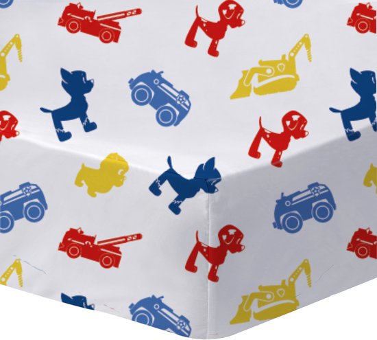 Drap Hoeslaken PAW Patrol Patboy - 90 x 190/200 cm - Katoen