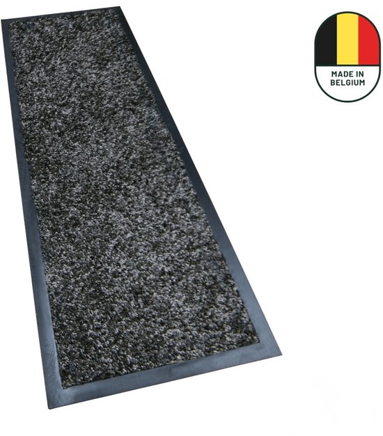 Studio M - Paillasson - Tapis de cuisine - Paillasson - Paillasson d'intérieur - 60X180 cm - Grijs - 7 tailles - 6 couleurs - Tapis de cuisine fabriqué en België