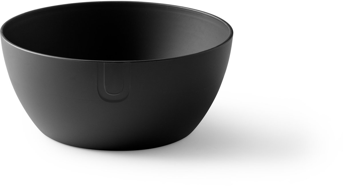 UBITE bio-based saladeschaal/serveerschaal XL - Umber Zwart - duurzaam - 27 cm