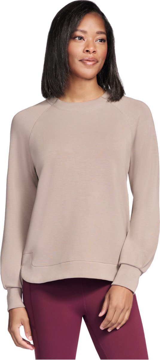Skechers Skechluxe Elevate Crewneck, Vrouwen, Beige, Sweatshirt, maat: XS