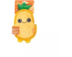 Growl Flip Floppz Hondenspeeltje met 3 Piepers - Pluche Hondenspeelgoed - Kauwspeelgoed en Trektouw voor Alle Honden - Penny de Ananas
