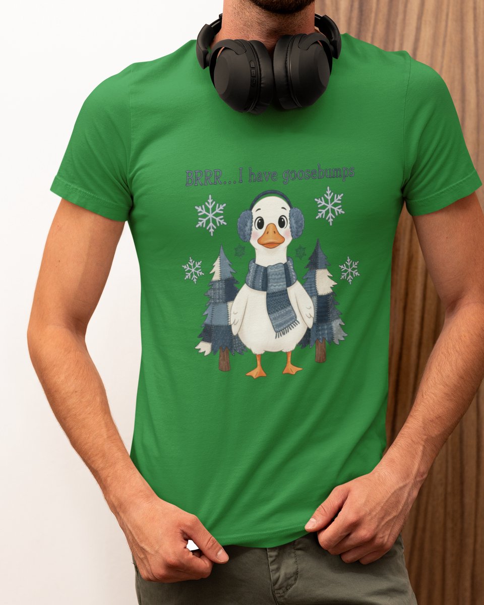 Goosebumps Kerst - Kerst T-shirt Groen - Grappig T-shirt - Maat M - Kerst Cadeau Mannen - Limited Edition