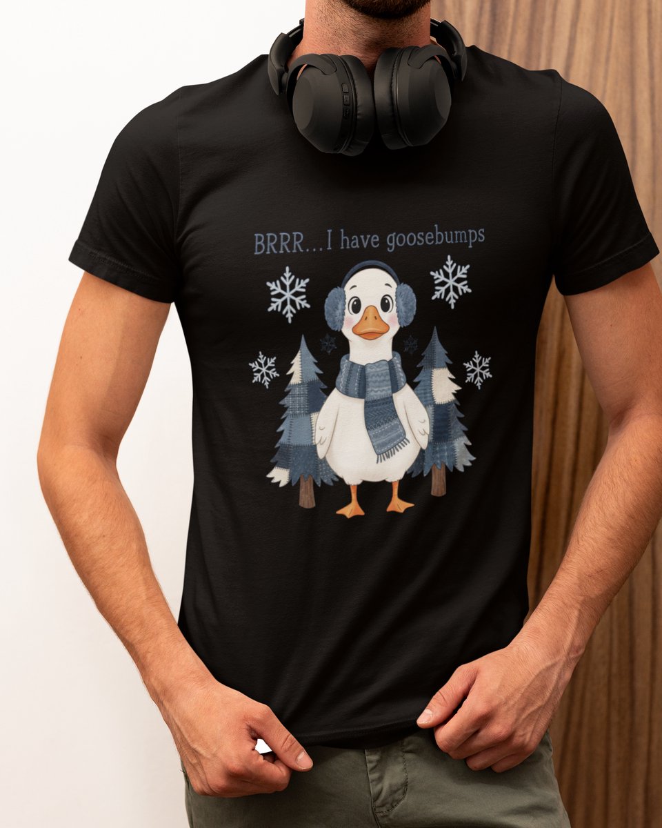 Goosebumps Kerst - Kerst T-shirt Zwart - Grappig T-shirt - Maat M - Kerst Cadeau Mannen - Limited Edition