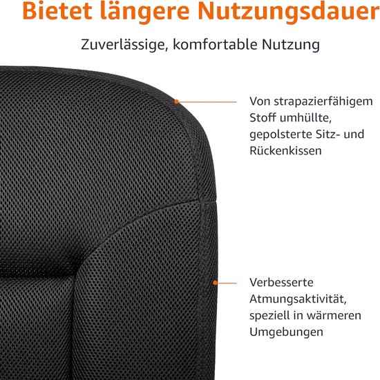 Viking Realspace Tekenstoel Permanent contact Stof Zonder armleuning In hoogte verstelbare zitting Zwart 110 kg 430 x 480 x 1,200 mm | Viking Direct NL