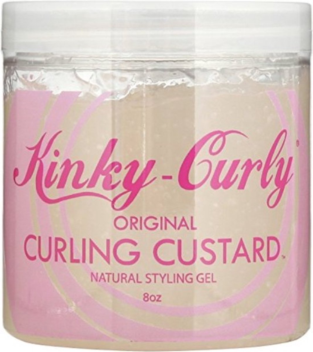 Kinky Curly Curling Custard 8oz/236ml hair curling gel/hair custard/ curly hair gel/ curly hair/krullen haar gel