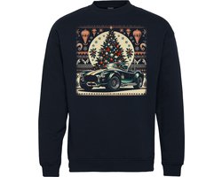 Kersttrui Cobra Oldtimer | Kersttruien | Autoliefhebber | Christmas Sweater | Navy | maat XS