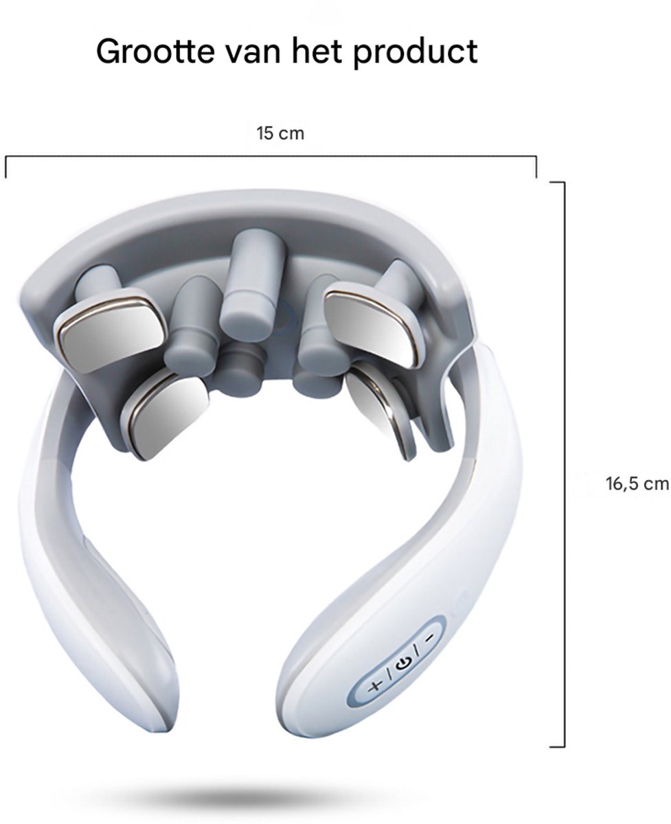 longziming Nekmassageapparaat met Warmte en 6 Modi - afbeelding 3