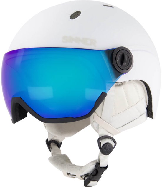 Sinner Titan Visor Skihelm Met Vizier - Wit
