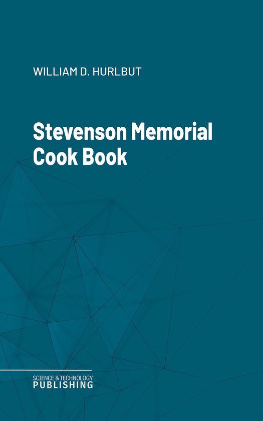 Stevenson Memorial Cook Book - cover
