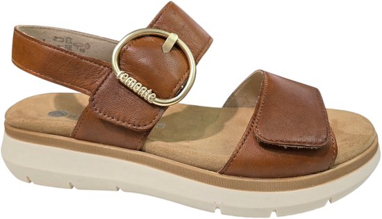 Remonte D2K50-24 Sandalen Bruin Leer Dames - Bruin - 40