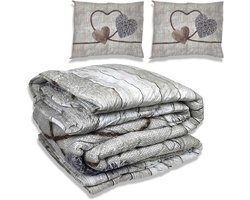 Dekbed zonder overtrek - All year 200x200cm - Love - Wasbaar Dekbed Zonder Overtrek – Hypoallergeen & Antibacterieel – 30 dagen proefslapen - Wasbaar hoesloos dekbed - Bedrukt dekbed - zomerdekbed & winterdekbed