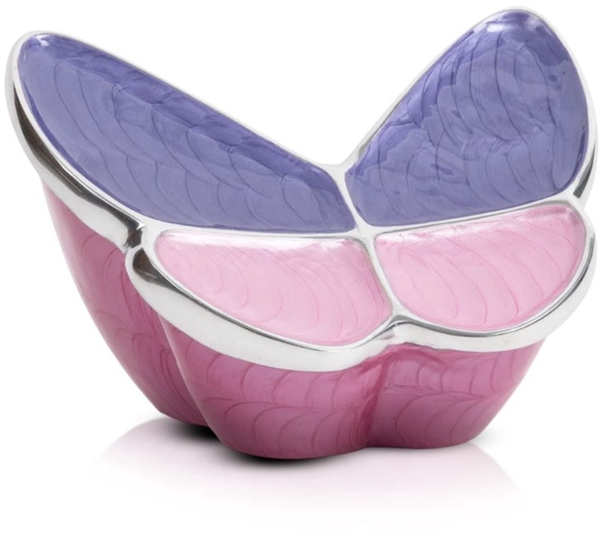 Akerz Vlinder Urn – Roze & Paarse Metalen Herinneringsurn – 2 Liter Bewaarurn voor As – Luxe Vlindervorm Gedenkurn – Symbolisch Aandenken voor Dierbare – 18 × 14 × 27 cm