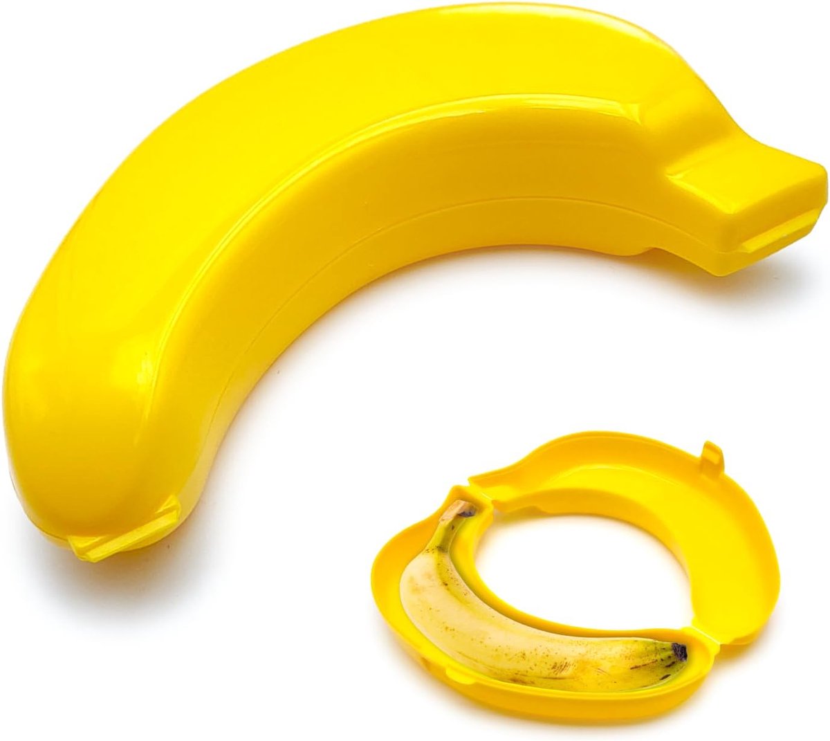 Famanu – Bananenbox – Compacte fruit lunchbox – Bpa-vrij en lichtgewicht – Ideaal voor school of werk