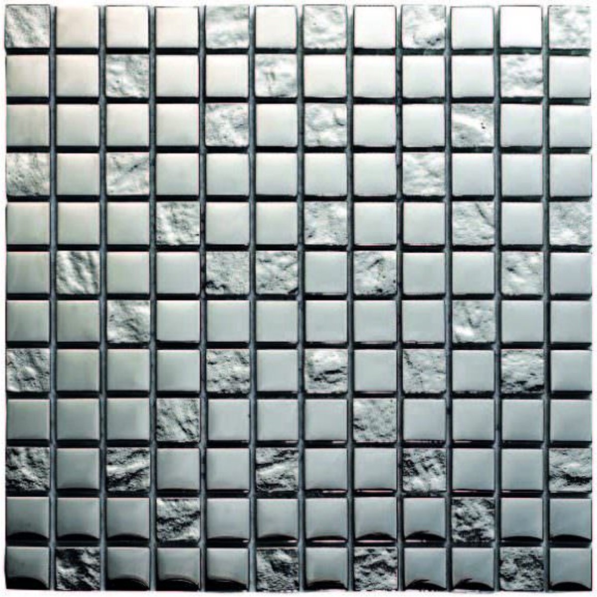 intermatex mozaiek luxery zilver mosaiek mat