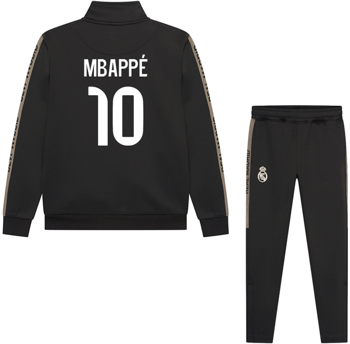 Mbappe Real Madrid Trainingspak - 2025-2026 - Zwart - Kind-128