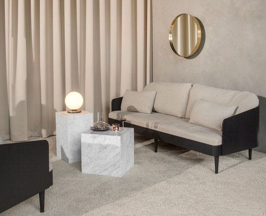 Table d'appoint cubique Plinth d'Audo Copenhagen 40x40 Gris Galaxy