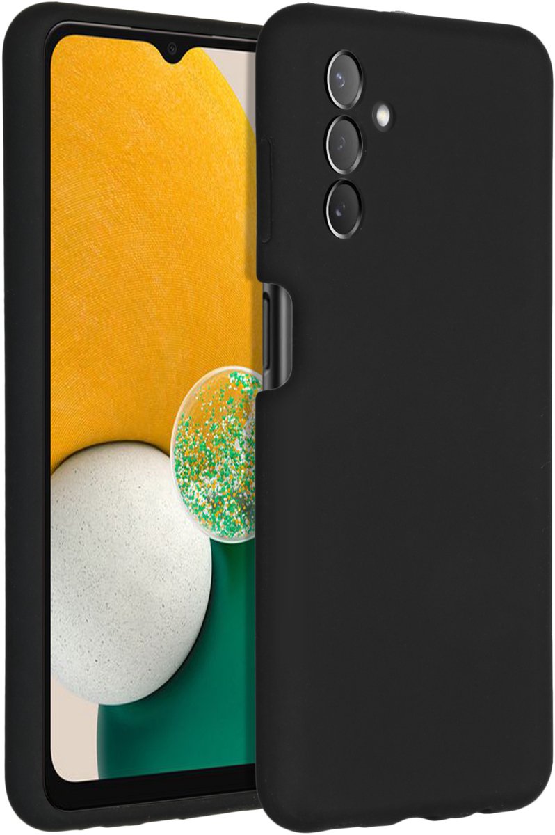 Accezz Liquid Silicone Backcover Samsung A13 (5G) / A04s hoesje - Zwart