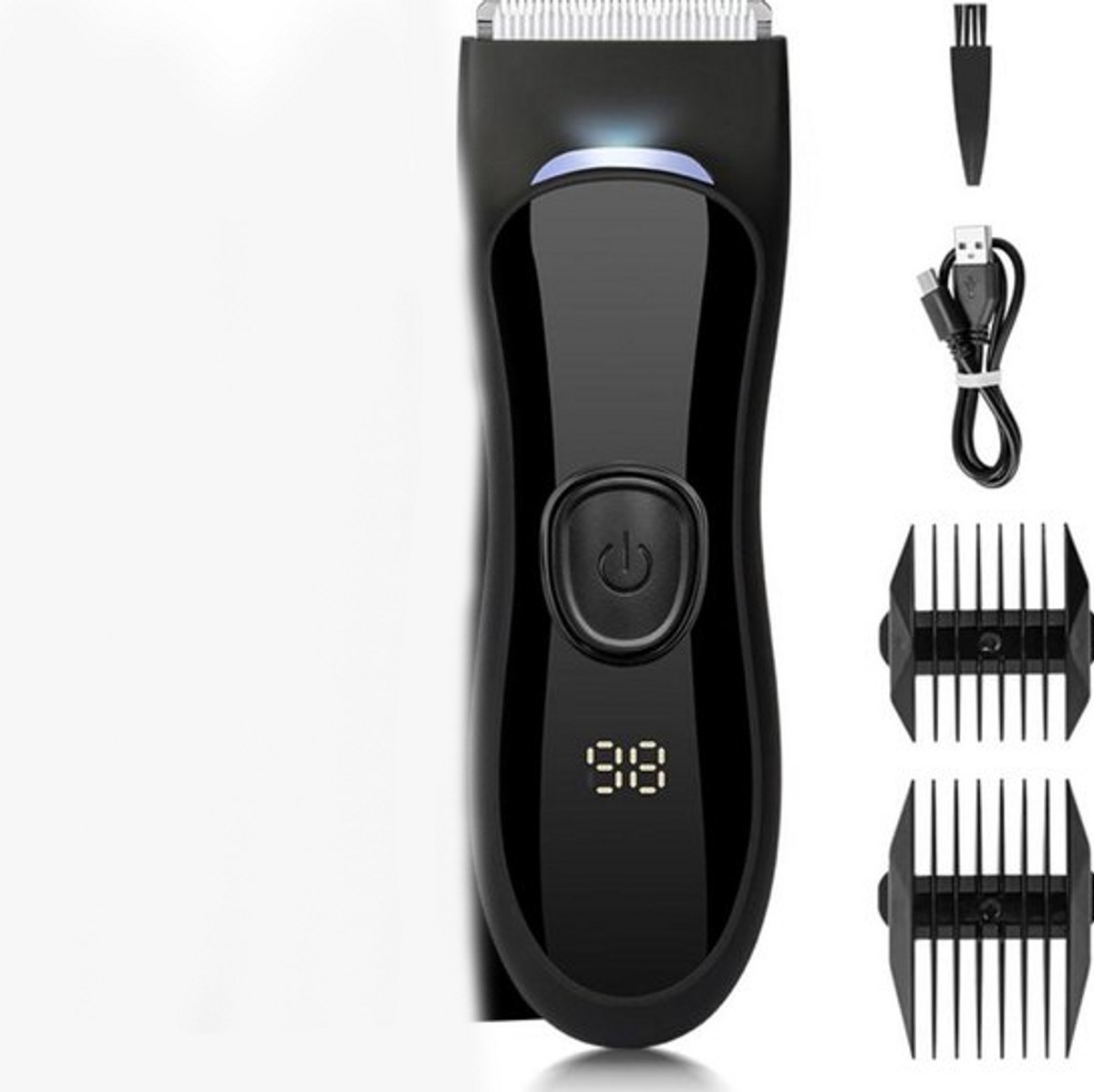Multifunctionele elektrische bodyhaartrimmer voor mannen - Waterdicht, USB-interface