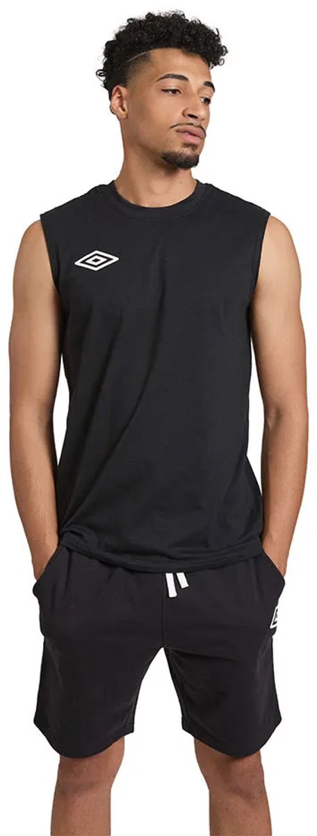 Umbro Ladoga Mouwloos T-shirt Zwart S Man
