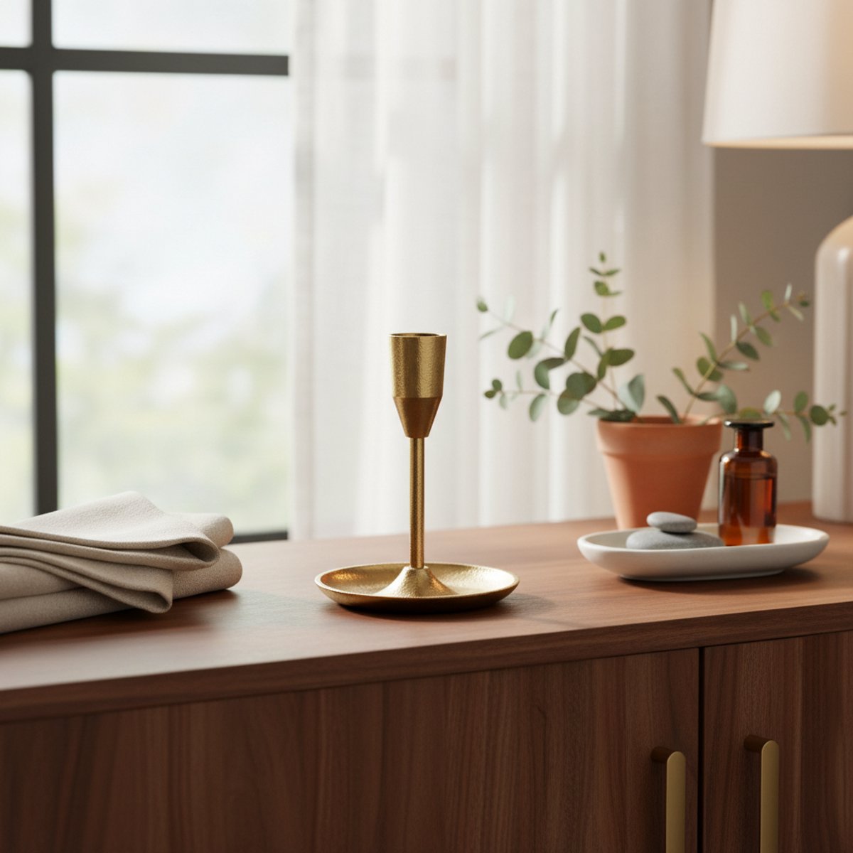 Kandelaar Aurora goud 16cm