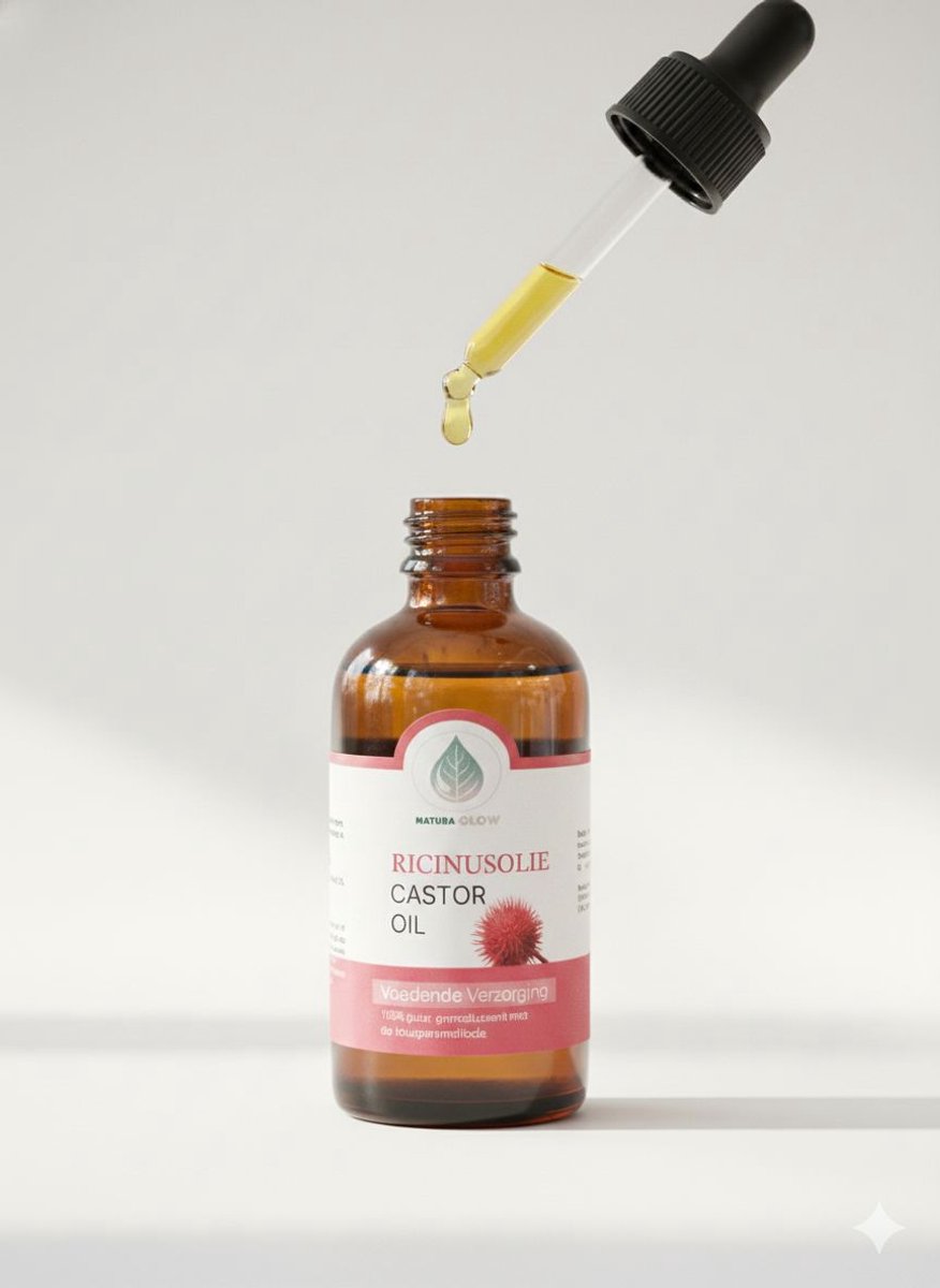 NaturaGlow Castor Olie – Biologisch, Koudgeperst & Rijk aan Vitamine E – 100 ml - Castor Oil