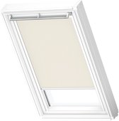 VELUX Store à enrouleur occultant d'origine (DKL) pour puits de lumière VELUX, cadre blanc, PK08, beige clair
