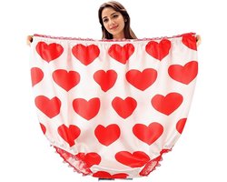 Ondergoed - 2026 Valentijnsdag grappige grap ondergoed - Hilarische grote onderbroek - voor vrouwen en mannen - Big Momma Ondergoed - Oversized Nieuwigheid Underwea - Grappig cadeau - Carnaval - Feest - hartvorm