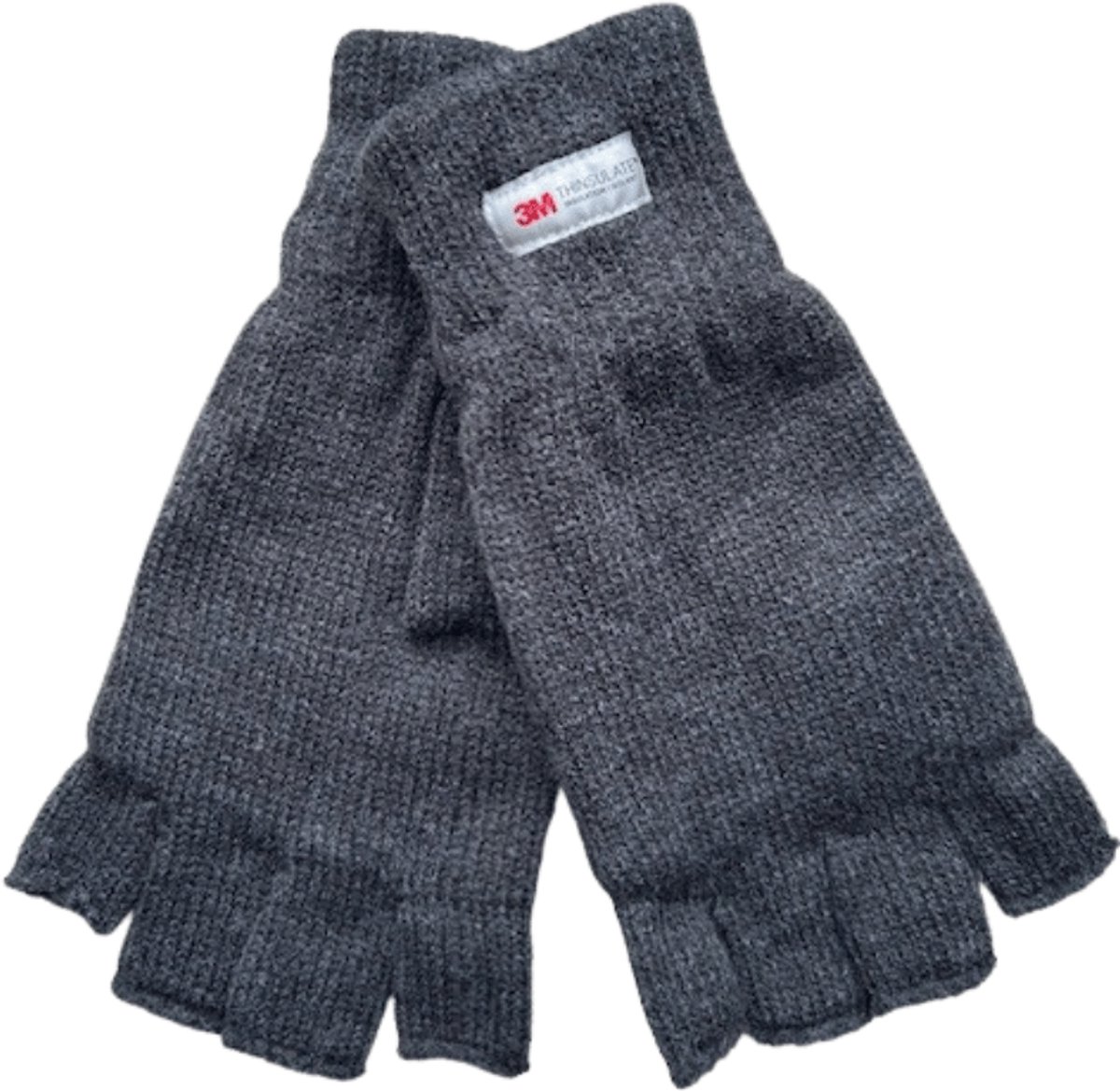 Vingerloze handschoenen - Heren handschoenen - Handschoenen zonder toppen - Thinsulate - Grijs - One size