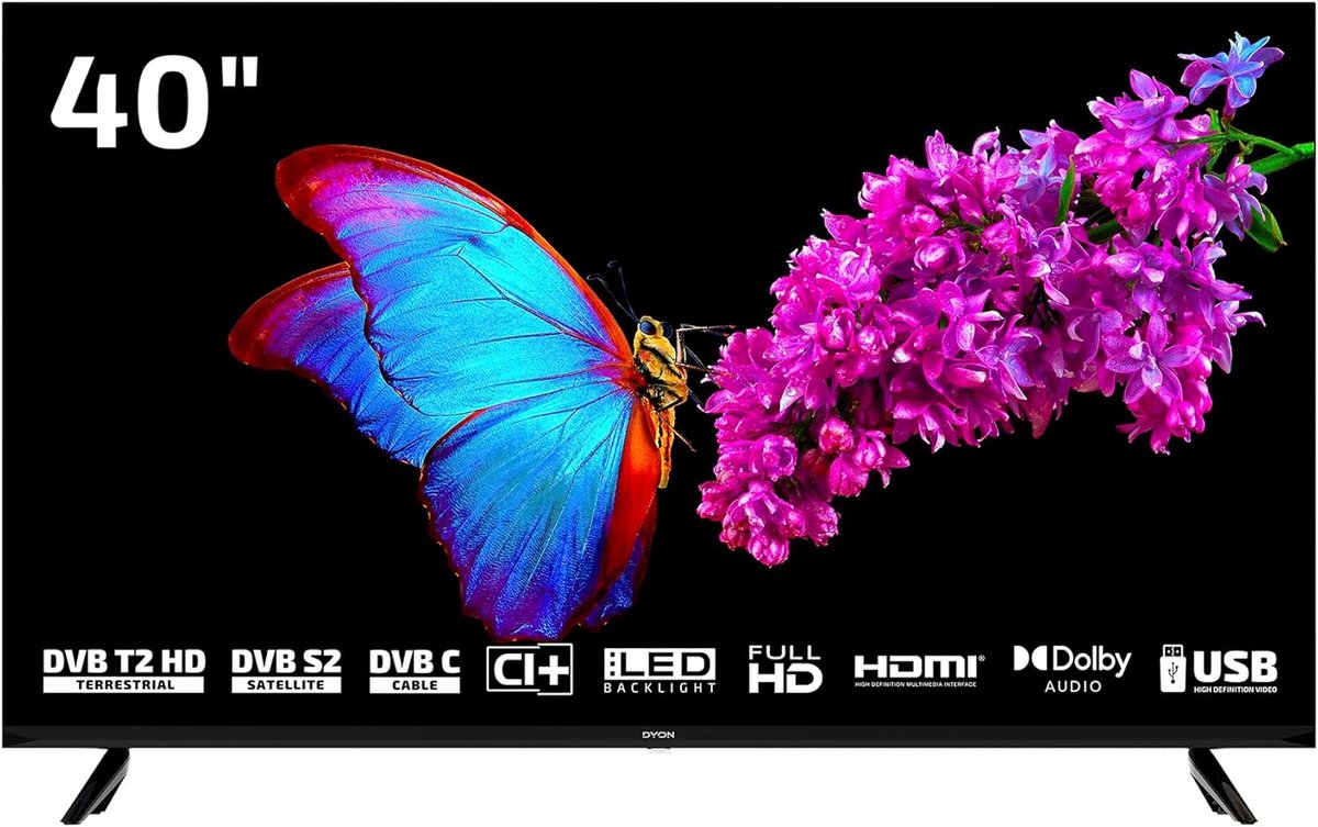 40 inch Full HD LED TV met HD Triple Tuner en CI+ - DVB-C/-S2/-T2 - HDMI en USB