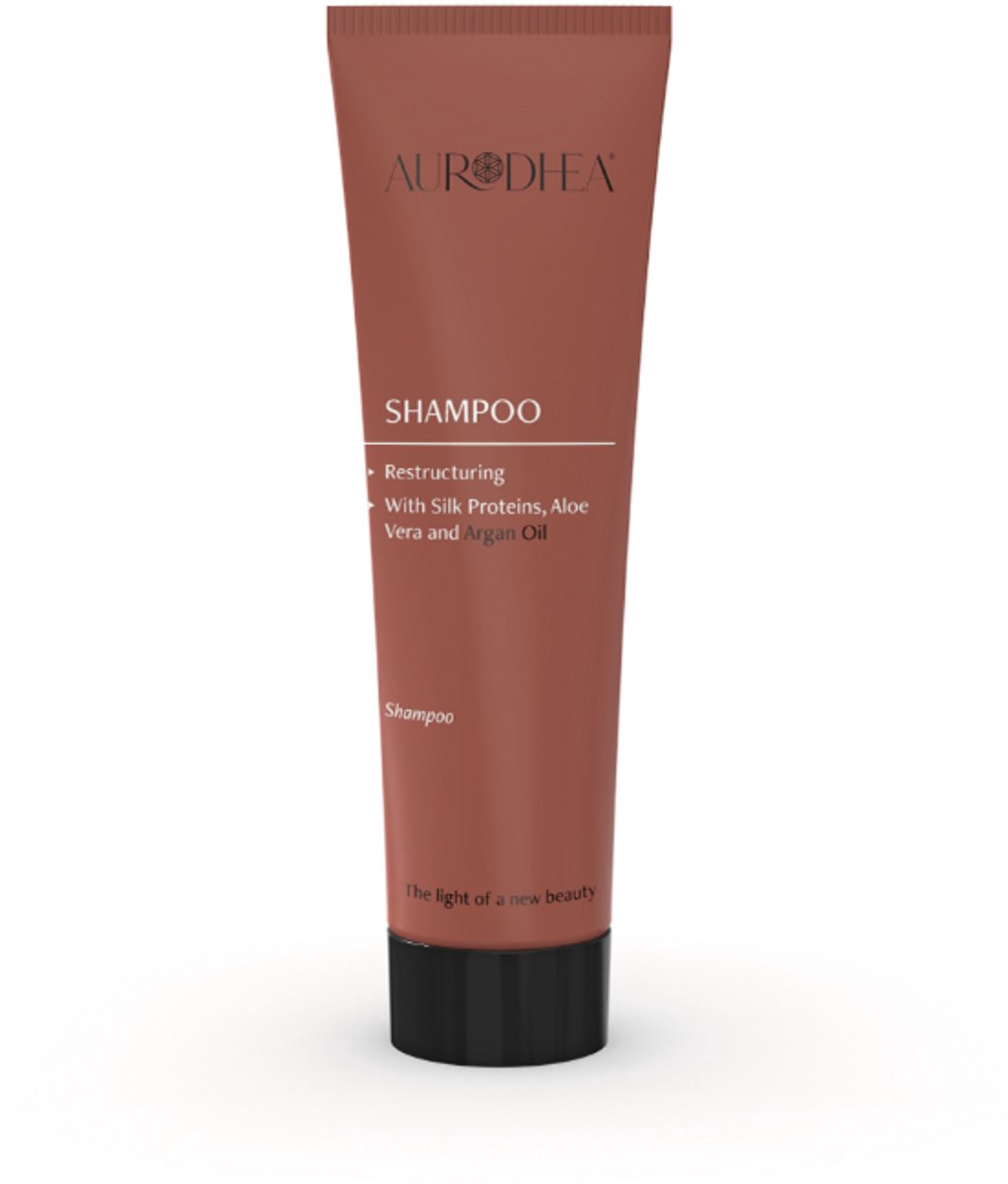 Aurodhea - Arganolie herstructurerende shampoo 50 ml | Verrijkt met aloë vera en zijdeproteïne