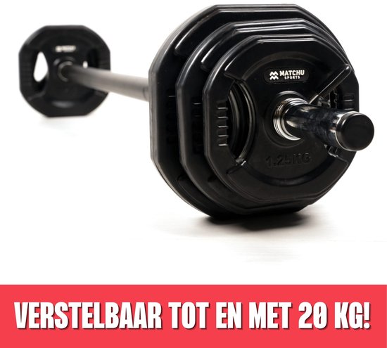 Aerobic pump gewichtenset 20KG - Halterset met 6 schijven - incl