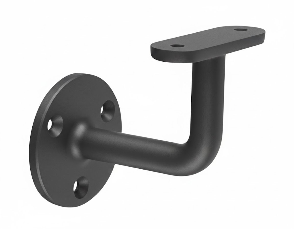 leuningdrager Trapleuninghouder Vierkant – RVS Gecoat – RAL 7016 Antraciet