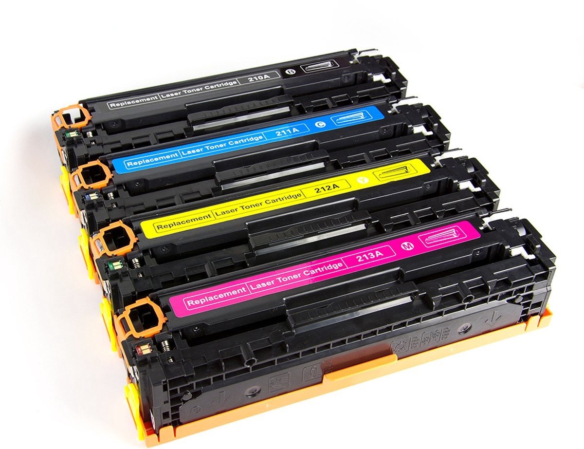 Multipack Laser Toner Geschikt voor HP 131A / 131X | CF210X, CF210A, CF211A, CF212A en CF213A | Geschikt voor HP LaserJet Pro 200 color M251nw / MFP M276n / MFP M276nw