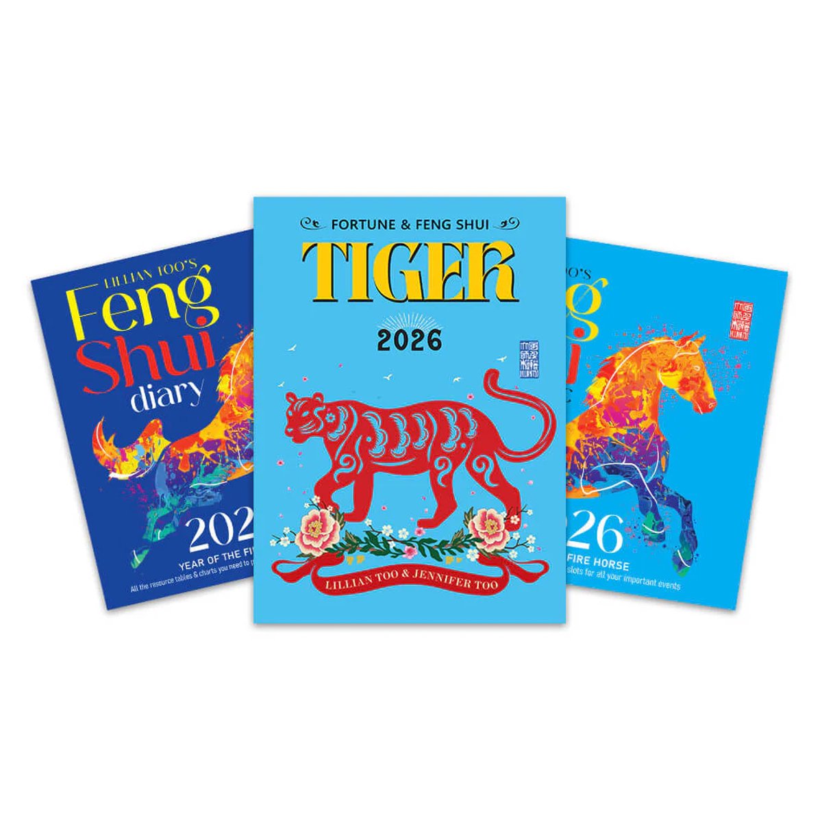 Boeken Set van 3, Horoscoopboek Tijger/Tiger, Almanac en Diary 2026