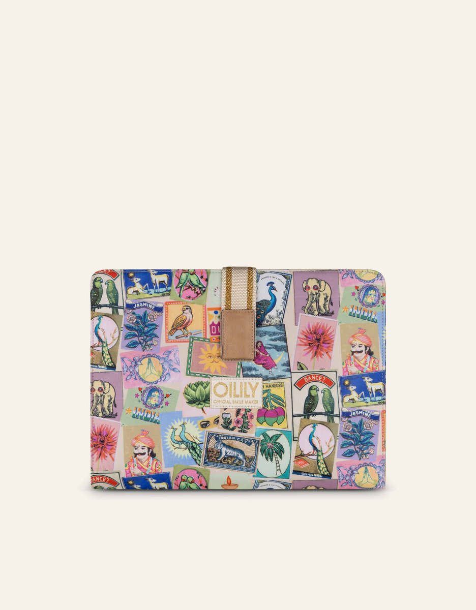 Libby Laptop Sleeve - Beige - One size