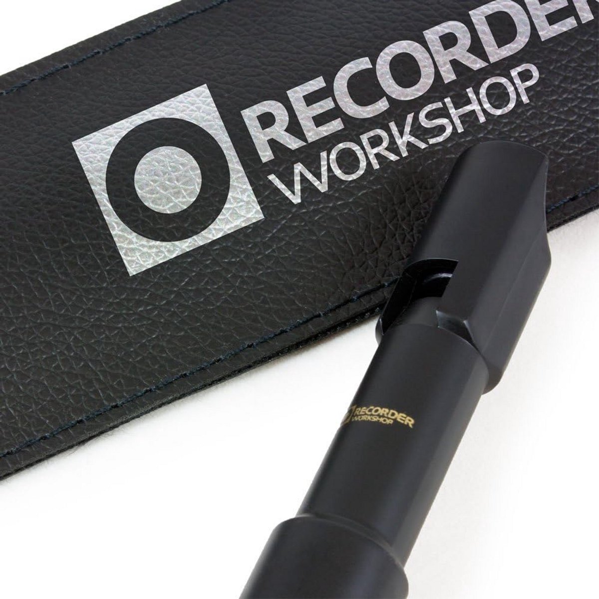Tweekamer Tin Whistle in D – Zwart Kunststof Fluit met Hoes