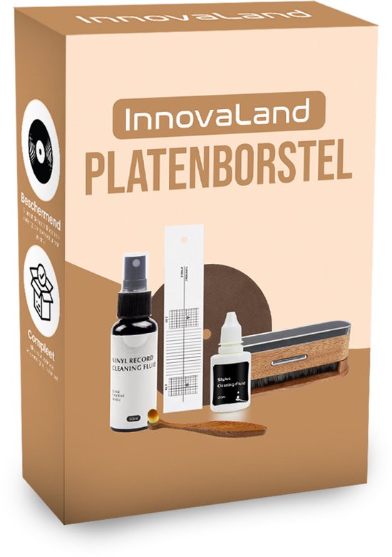 Innovaland - Platenborstel Premium Set - Antistatisch - Platenreiniger - LP Borstel - Vinyl Borstel - Vinyl Reiniger - LP schoonmaakset - LP Reinigingsset -LP reiniger - Platenspeler - Vinyl Cleaning Kit - Naaldborstel Platenspeler — afbeelding 5