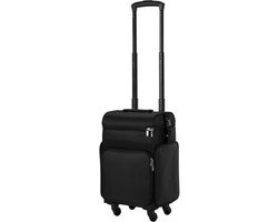 Look 1328 Make-upkoffer op Wielen – Professionele Beauty & Make-up Artist Trolley met Telescopische Handgreep en Uitschuifbare Lades