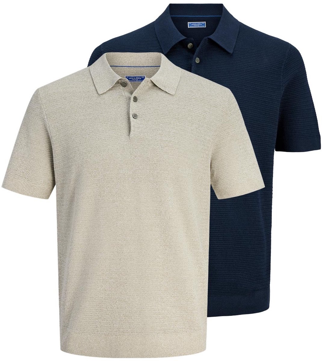 Jack & Jones Heren poloshirt 2 pack Bluriley