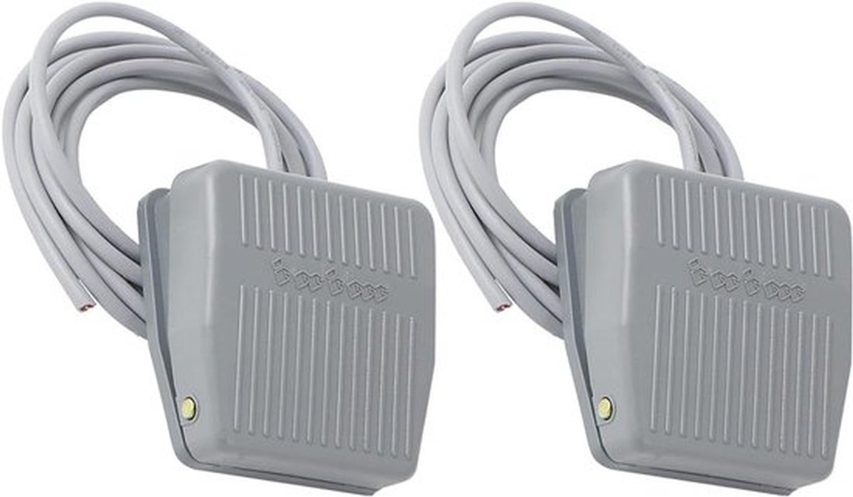 2 stuks Pedaalschakelaars voor CNC Industrieel gebruik met Rubberen Anti-Slip Oppervlak