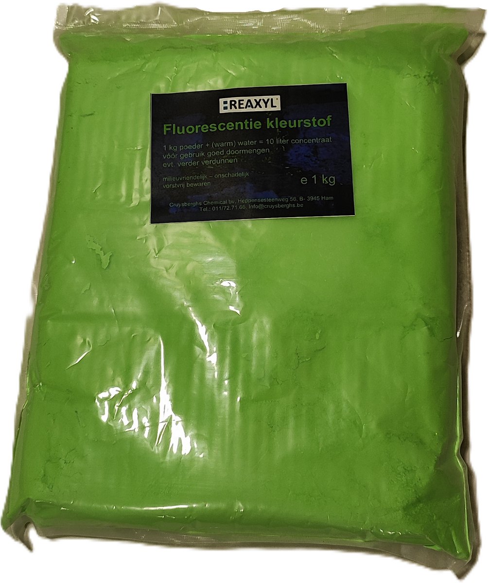 Reaxyl Fluorescentiekleurstof poeder voor lekdetectie 1 kg groen