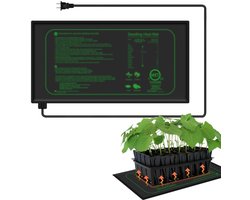 Warmtemat Planten - Kweekmat -Verwarmingsmat planten - 25*52.5 cm - Constante temperatuur van 40 graden Celsius - Bestand tegen hoge temperaturen - Corrosiebestendig - IP67 waterdichtheidsklasse-REWYTAZ