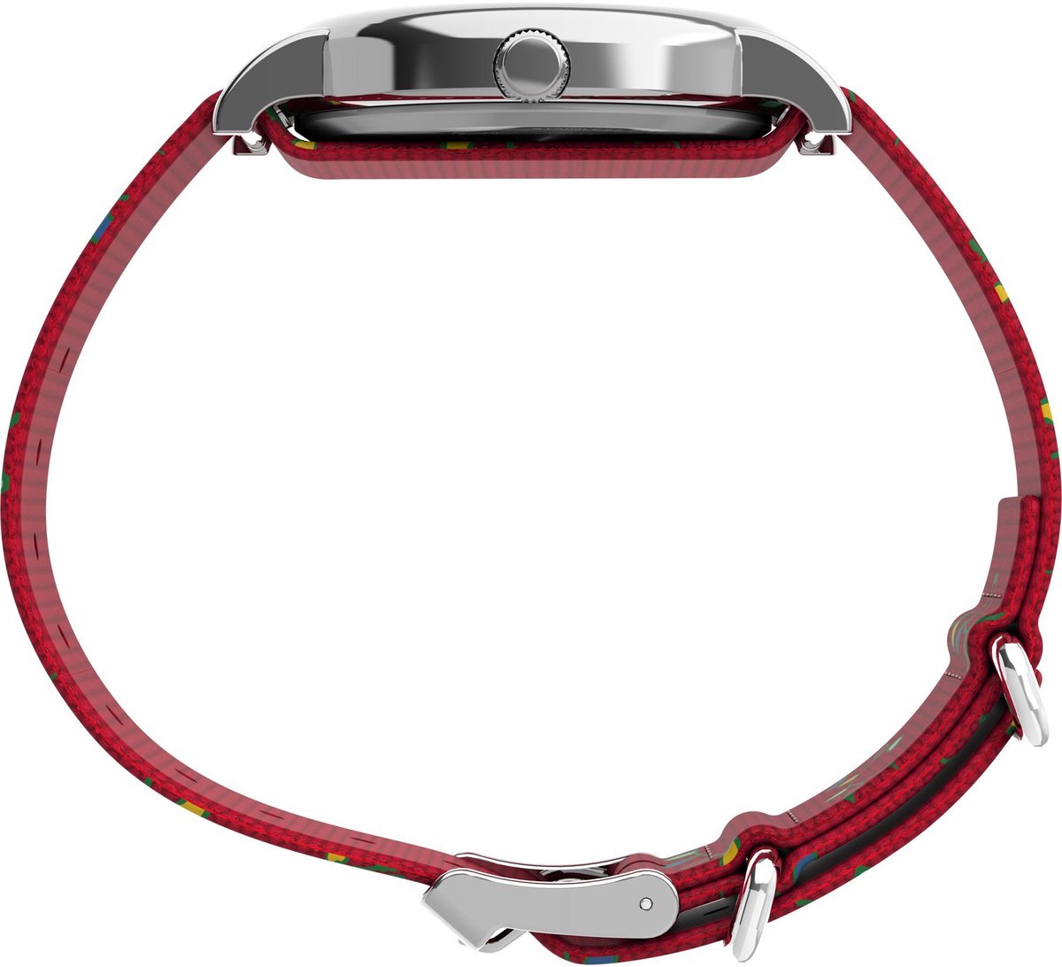 Timex Timex X Peanuts Weekender Holiday Quartz Analoog Horloge Rood Kast: 100% Laag Lood Messing | Armband 100% Textile 38 mm TW2W80800VV