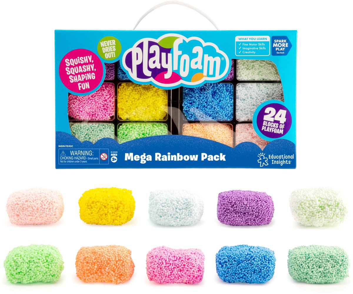 Learning Resources Playfoam® Mega Rainbow Pack - 3+