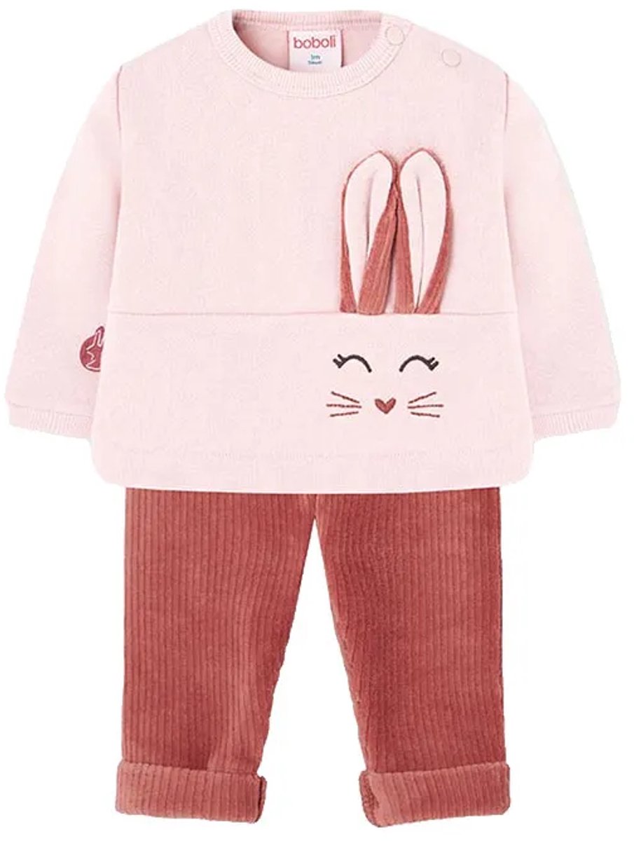 Boboli Knit Set Roze 18 Months Jongens