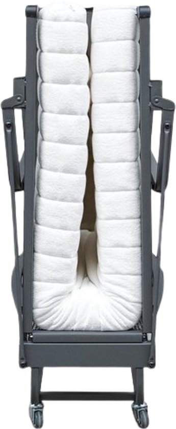 Sleepking - Lit pliant Sofia - Lit pliant avec fond à ressorts en spirale - Lit d'appoint 1 personne 90x200 - Met housse de protection - À utiliser quotidiennement