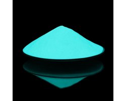 S&D | Glow in the Dark Pigment – Blauw / Groen – 50 g – Lichtgevend Poeder voor Epoxy, Verf & DIY