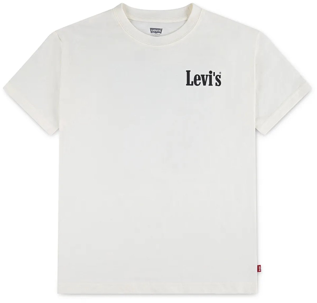 Levi´s ® Kids Aquatic Lounge T-shirt Met Korte Mouwen 16 Years Jongens Egret